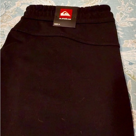 Quiksilver Men’s Black Jogger Pants, medium, hip zipper pockets, NWT - Picture 4 of 7